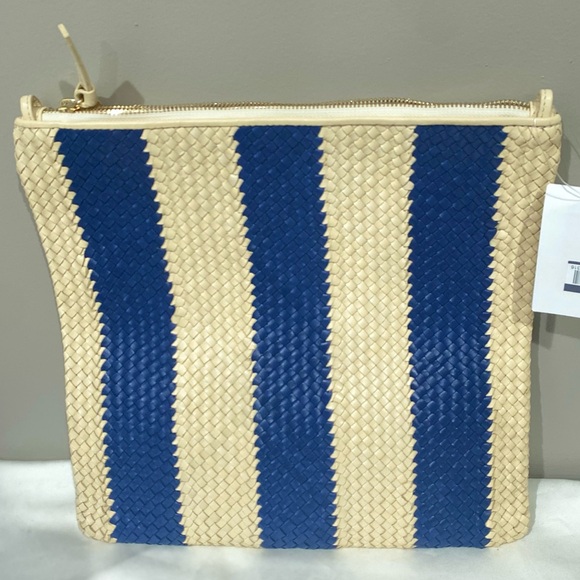 Last offer🔥🔥🔥🔥Clare V Fold over Woven Leather Clutch - Picture 5 of 15